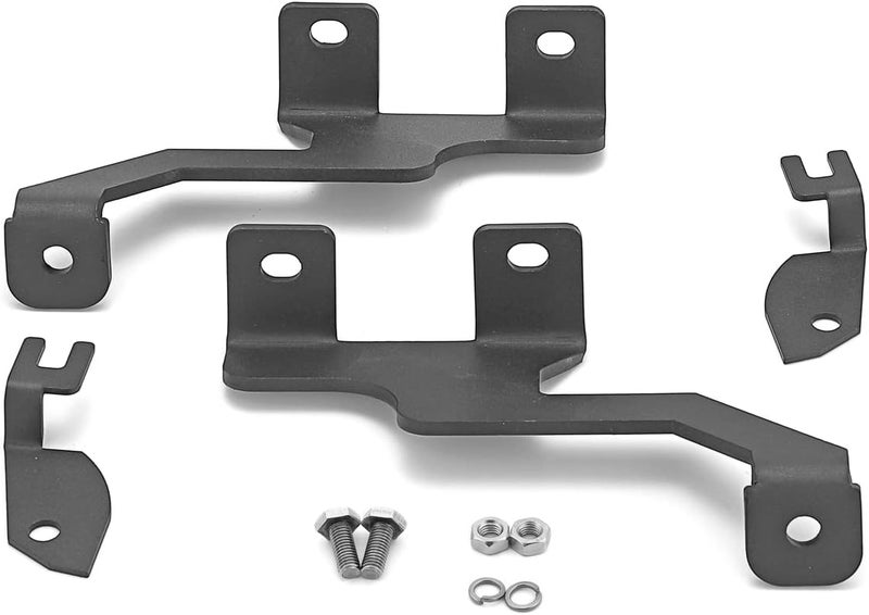 Dasen Upper Hood Left and Right Side Pillar Work Light Pod Mount Brackets Kit Compatible with Ford F-150 2004-2014, Fit SVT Raptor 2010-2014 - Image 1